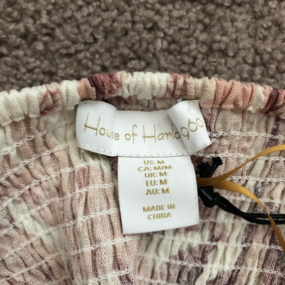 House of Harlow 1960 Womens Linen Midi Dress Banana Leaf - Picture 12 of 14